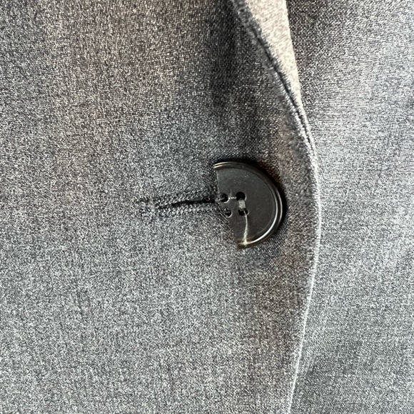 Theory Gray Wool Blend Lined Blazer Size 4 - Picture 6 of 6